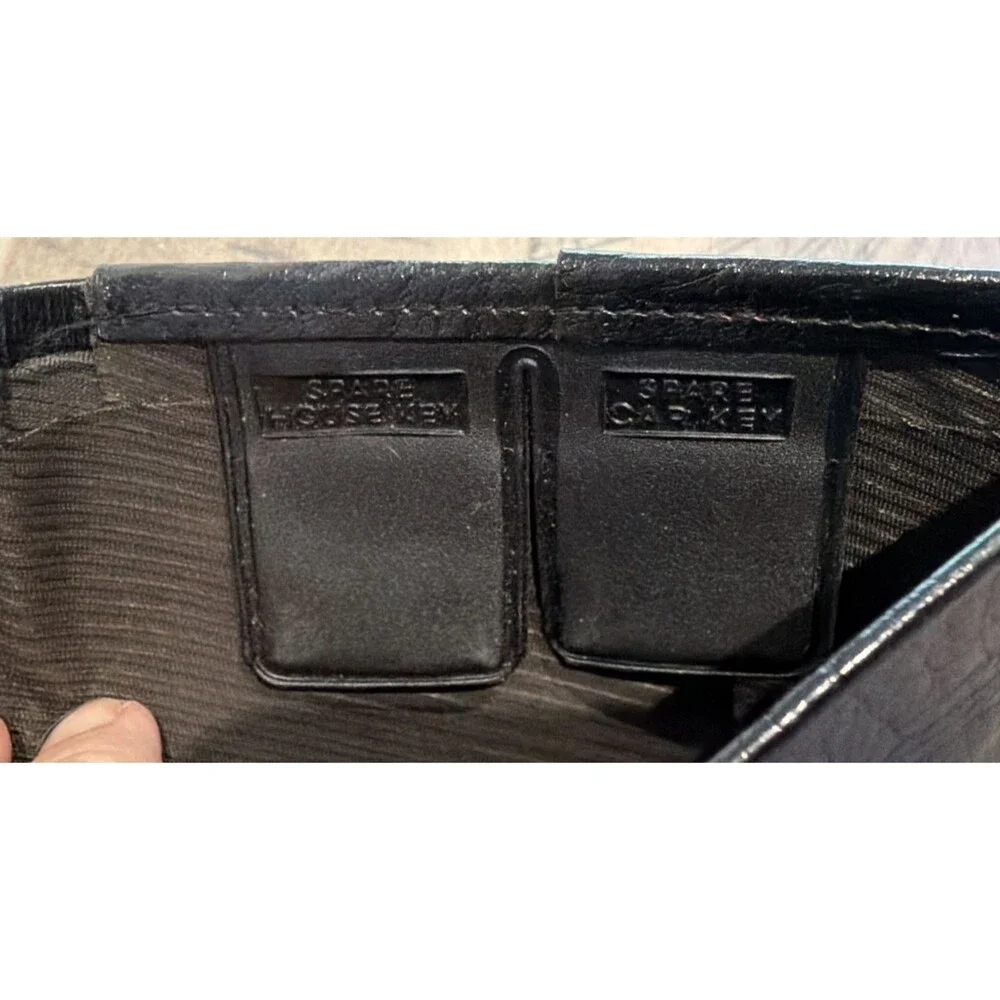 Rolfs mens leather wallet USA Black Billfold Buffalo Calf Bifold